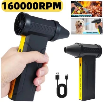 Turbo Jet 160000rpm Şarjlı Turbo Jet Şiddetli Fan Yüksek Hızlı Güçlü Hava Üfleyici Araç Süpürgesi