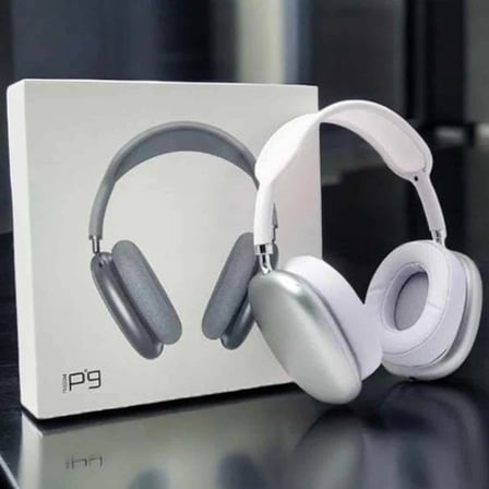P9 Air Max Kablosuz 5.0 Mikrofonlu Bluetooth Kulaklık Beyaz Yüksek Ses Kaliteli