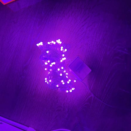 10m 100 Led Damla Uçlu Pembe Işık Şeffaf Kablo Mz-17-9