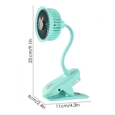 Taşınabilir Mini Klips Bebek Arabası Fanı, Fan Elektrikli Soğutma Hava Sirkülatöründe 360 Derece Dönebilen Klips