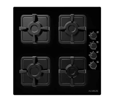 Alveus Siyah Cam Ankastre Set - 04 (Kls 670 + Mfa 627 + Mod 3000)