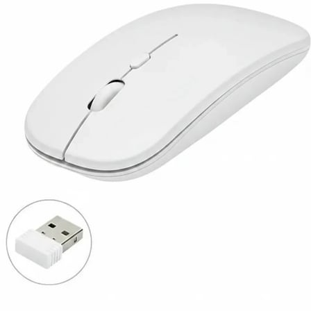 Kablosuz Mouse Fare Şarjlı Bluetooth Wireless Çift Modlu Sessiz