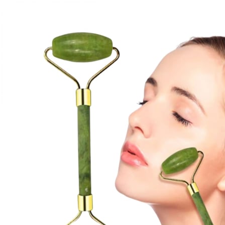 Yeşim Taşı Yüz Bakım Seti Çift Başlıklı Roller Ve Gua Sha