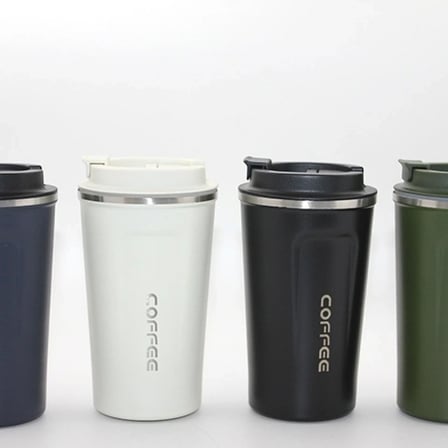 500 Ml Paslanmaz Çelik Termos Mug - Çift Katmanlı Sızdırmaz Kahve Kupası Alk3134