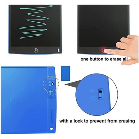 12 İnc Writing Lcd Grafik Dijital Kalemli Çizim Tableti Yazı Tahta Not Yazma Eğitim Tableti