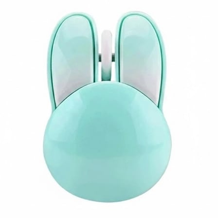 Tavşan Figürlü Kablosuz Mouse Pil Dahil Etiket Hediyeli Mavi