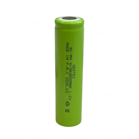 Sertec - 1.2v 3800 Mah - 4/3a - Ni-mh Şarjlı Pil - (başsız / Flat Head)