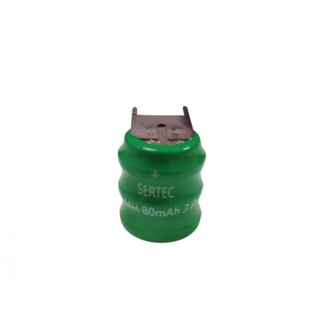 Sertec - 3.6v 3s1p 80 Mah 3 Pin  Nı-mh Buton Pil