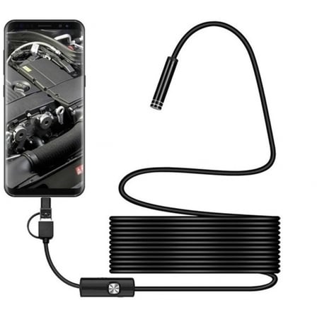 Endoskop 3 İn 1 Yılan Kamera Usb Micro Usb Type-c 20 Metre Sert Kablo