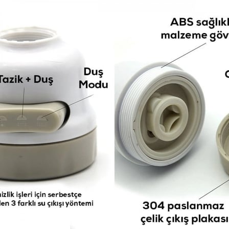 Oynar Başlı Musluk Başlığı