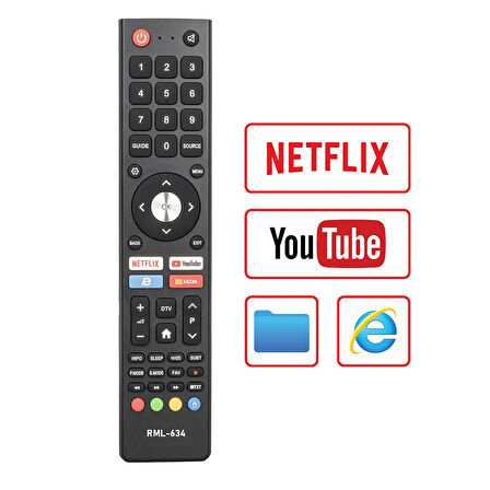 STRONG NETFLIX-YOUTUBE TUŞLU LCD-LED TV ANDROID SMART KUMANDA (23863=12440)