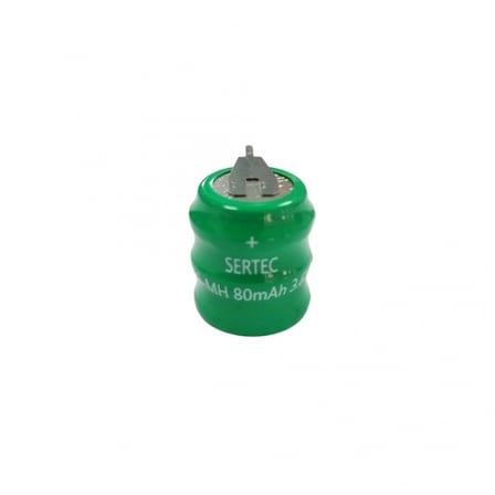 Sertec - 3.6v 3s1p 80 Mah 2 Pin Nı-mh Buton Pil
