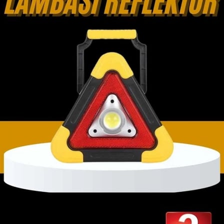 Reflektör Işıklı Ikaz Lambası Şarjlı Çok Fonksiyonlu Işıklı Üçgen Reflektör
