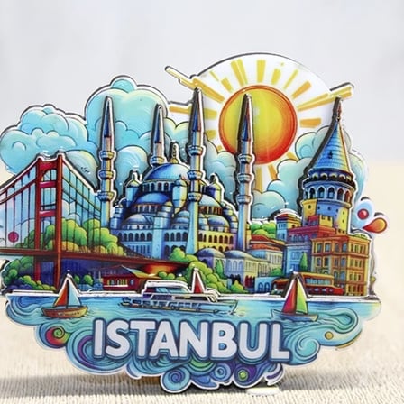 Ahşap İstanbul Temalı Magnet Alk4600