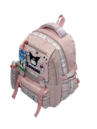Kuromi Desenli Okul Çantası Termal Beslenme ve Kalemlik Seti