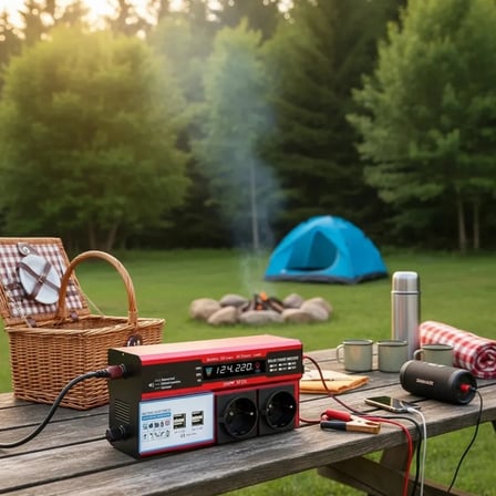 12v 2000w Modifiye Sinüs İnverter Araç Ve Güneş Enerjisi Uyumlu, Çift Usb, Çift Priz Ve Çakmaklık Epilons