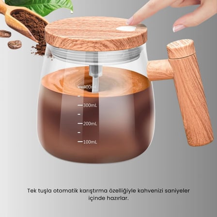 Manyetik Karıştırıcı Kupa – 400 Ml, C Tipi Şarjlı, Akıllı Tasarım Yeni Nesil
