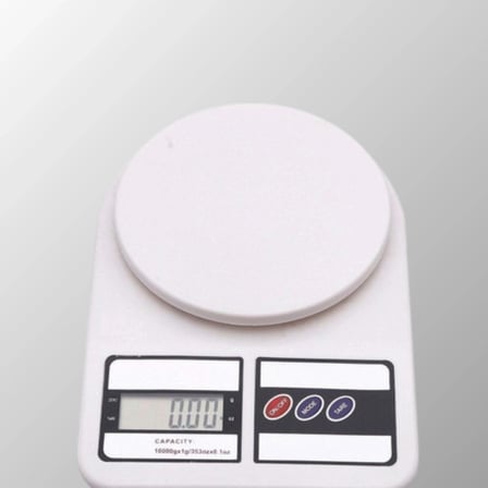 Beyaz Plastik Dijital Mutfak Tartısı – 24x16.8x1.5cm