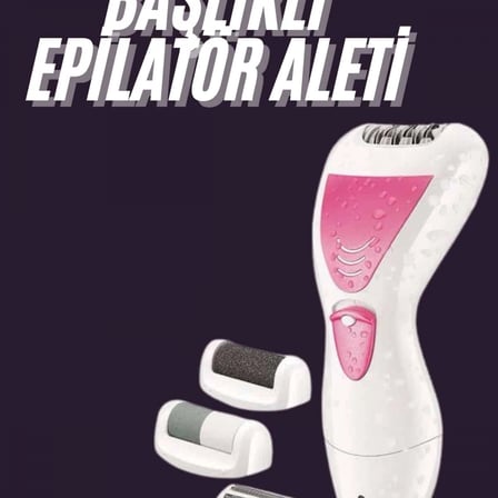 4 Başlıklı Lazer Öncesi Kısaltma Epilasyon Aleti Epilatör Çok Amaçlı