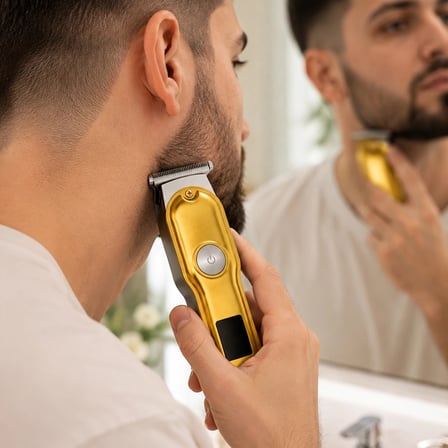 Profesyonel Tıraş Makinesi 120 Dakika Kullanım T Bıçaklı 3 Taraklı Usb Şarjlı Saç Sakal Kesme Makinesi