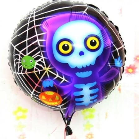Halloween İskelet Hayalet Folyo Balon 18 İnç