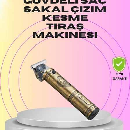 Güçlü Motorlu, 4 Kılavuz Taraklı Kompakt Saç Kesme Makinesi – Uzun Pil Ömürlü