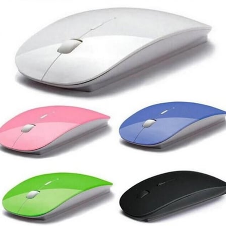 Ultra İnce Usb Bilgisayar Pc Dizüstü Masaüstü Kablosuz Mouse (beyaz)