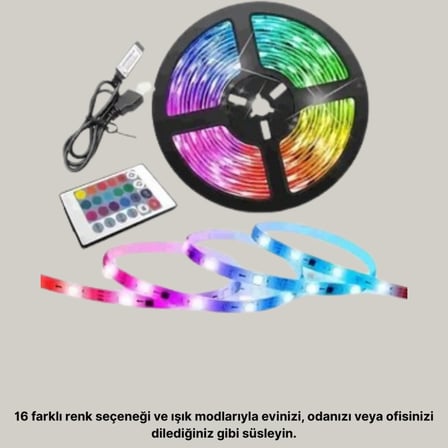 Müziğe Duyarlı Renkli Smart Şerit Led Işık Usb Bağlantılı Ambiyans Aydınlatma
