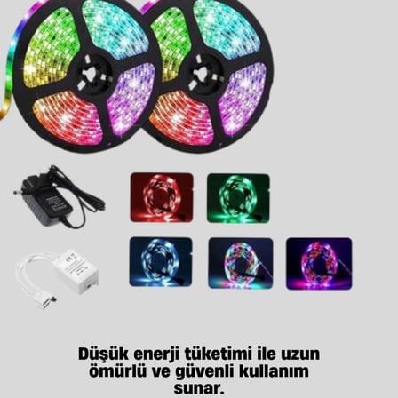 Müziğe Duyarlı Renkli Smart Şerit Led Işık Usb Bağlantılı Ambiyans Aydınlatma