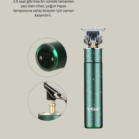 Ergonomik Tasarımlı Dayanıklı Metal Gövdeli Saç Kesme Makinesi