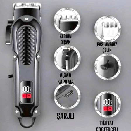 Tıraş Makinesi Taşınabilir Özel Kesim Paslanmaz Çelik Bıçaklı