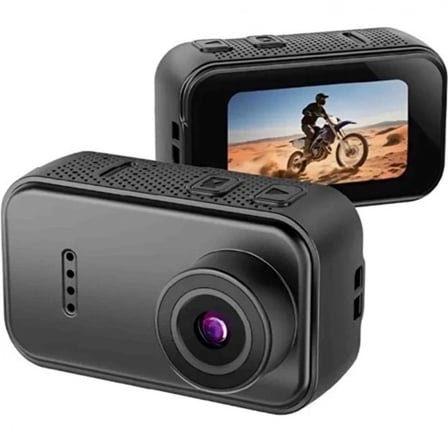 F2 2k 1080p Parmak Kamera 130° Geniş Açı Ips Ekranlı 25g Mini Taşınabilir Cep Kamerası Siyah