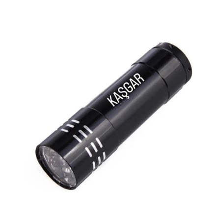 Süper Parlak 9 Ledli Metal Mini El Feneri