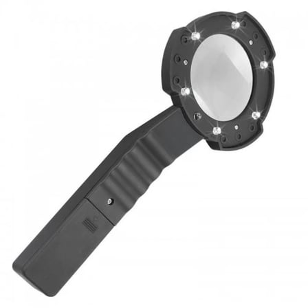 7 Led Aydınlatma,fener,pusula,4x Büyütme Okuma Büyüteç  Th600557