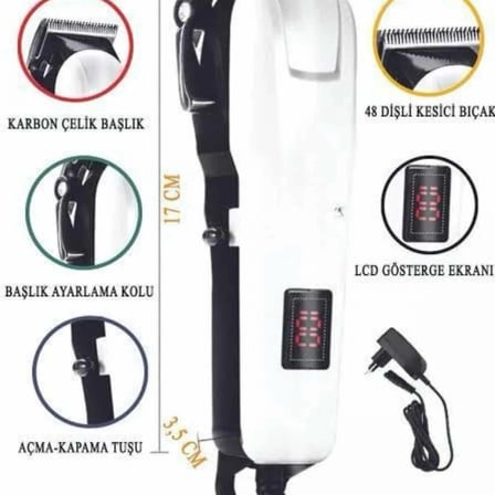 Kablosuz Saç Kesme Makinesi  Epilasyon Öncesi Kısaltma Makinesi