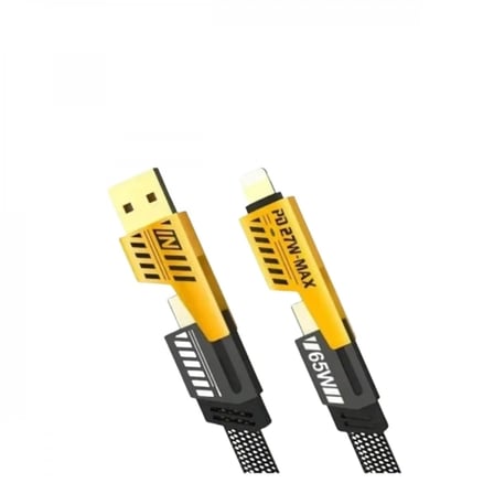 Usb-c Ve Lightning Uyumlu 4'ü 1 Arada Kablo – 65w Hızlı Şarj, Örgülü Dayanıklı Yapı