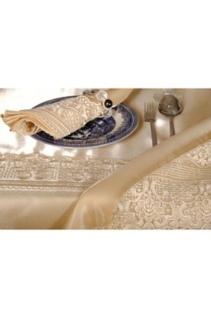 Gisella Dantelli Monoray Krem Sofra Takımı 8 Kşl. 170x230 Cm 25 Prç. 307