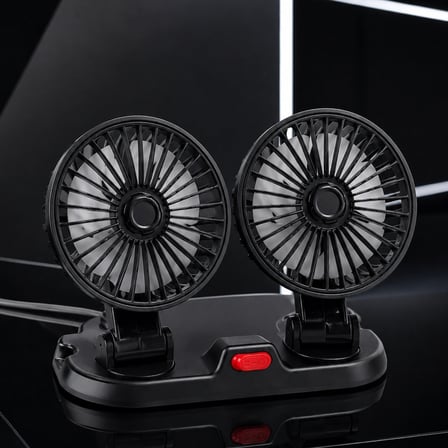 Çift Başlıklı Araç İçi Usb Vantilatör Soğutucu Fan