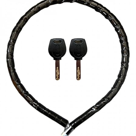 Yuma Ym-752 Motorsiklet Kilidi Anahtarlı Körüklü Siyah ( Boy : 120cm-çap : 22mm )