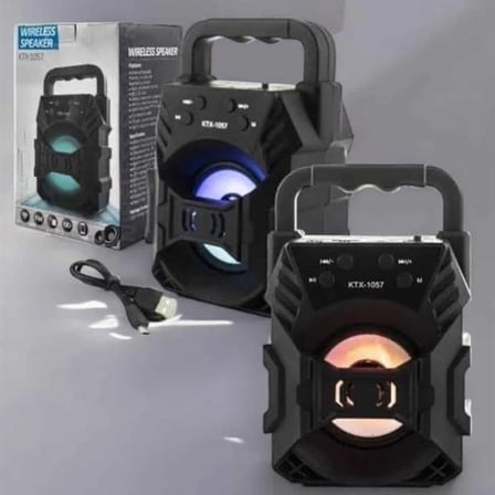 Işıklı Bluetooth Hoparlör Müzik Ve Renkli Işık Taşınabiilir