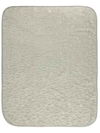 Civil Baby Bulut Yıldız Empirme Baskılı 100x120 cm Battaniye - Gri