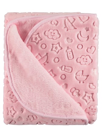 Civil Baby Pamuklu 100x120 cm Bebek Battaniyesi Pembe