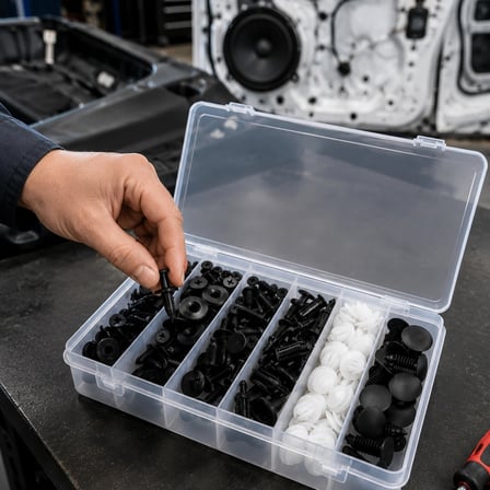 Araç Kapı Döşemesi Ve Tampon Klipsi Seti Universal Plastik Sabitleme Klipsi 100 Parça