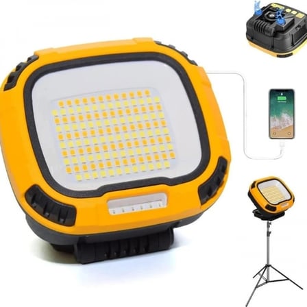 Wison Ws-582 Powerbank Özellikli Tripod Bağlantılı Mıknatıslı 3500 Lümen Usb Şarjlı Çalışma Feneri