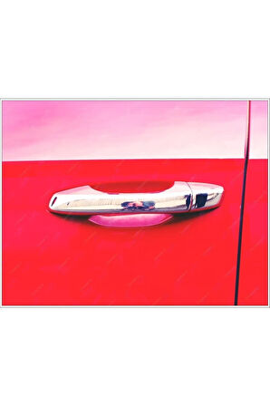 Skoda Superb Krom Kapı Kolu 4 Kapı 2015 Ve Üzeri Uyumlu Paslanmaz Çelik