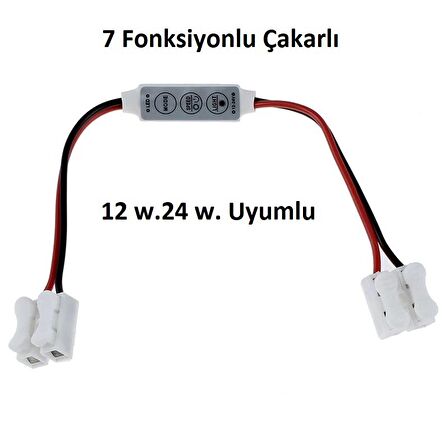 Araç Çakarlı Park Modülü 7 Fonksiyonlu Far Park Stop Çakar Modül