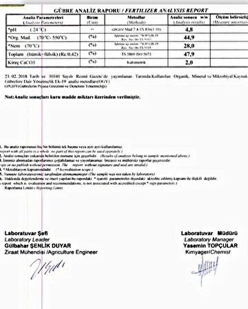 Leonardit Organik Toprak Düzenleyici  PH 3-5 arası   5 kg