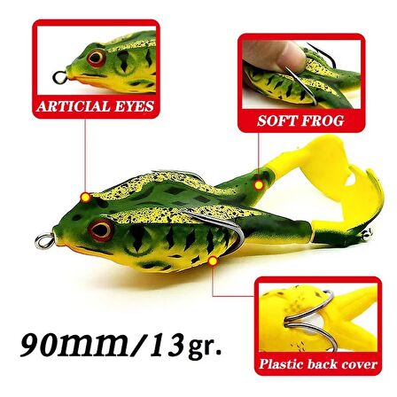 Sahte Kurbağa, Balık Yemi Rapala, Lures Turna Sahte Yem Rapala,ff42