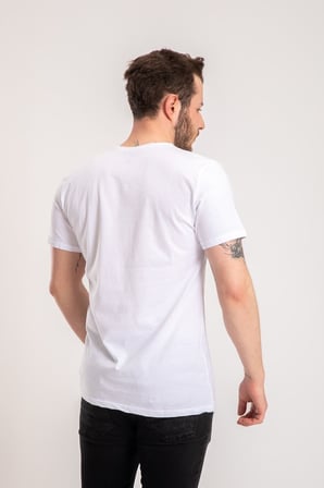 Erkek Beyaz  Basic T-shirt