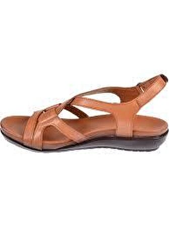 VENÜS 206Y KADIN DÜZ TABAN DERİ ORTOPEDİK SANDALET